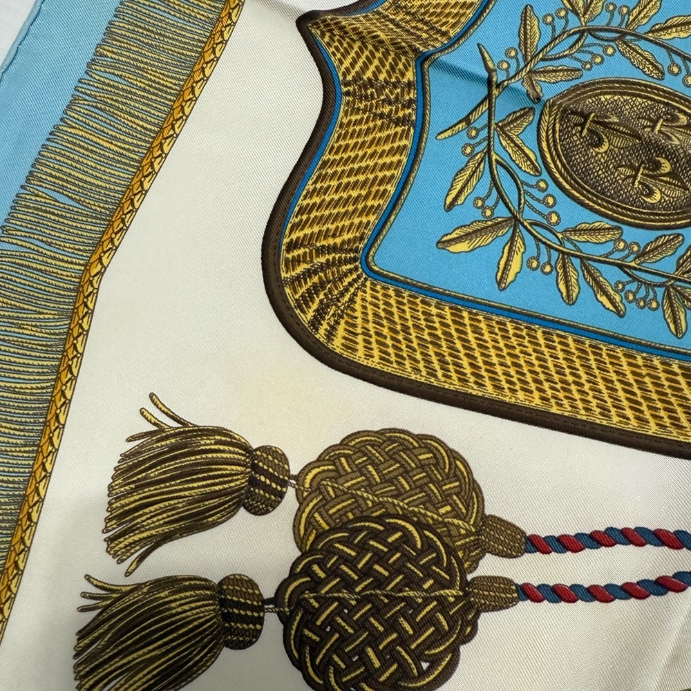 Hermes Poste and Cavalerie silk scarf - Picture 4 of 8